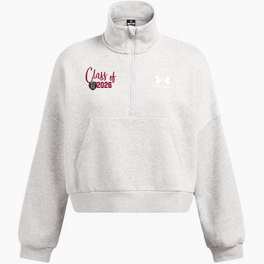 North Valley Bulldogs <span class="pdp-name-mascot">North Valley Baptist School Bulldogs</span> UA Women's Icon Fleece Oversized 1/2 Zip