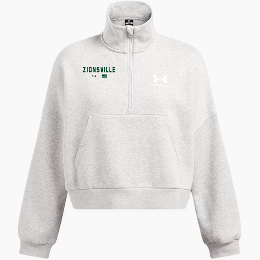 Zionsville Eagles <span class="pdp-name-mascot">Zionsville Eagles</span> UA Women's Icon Fleece Oversized 1/2 Zip