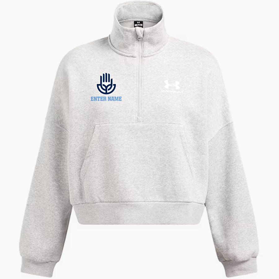 Community Of Peace Tigers UA Women's Fleece 1/2 Zip Hoodie