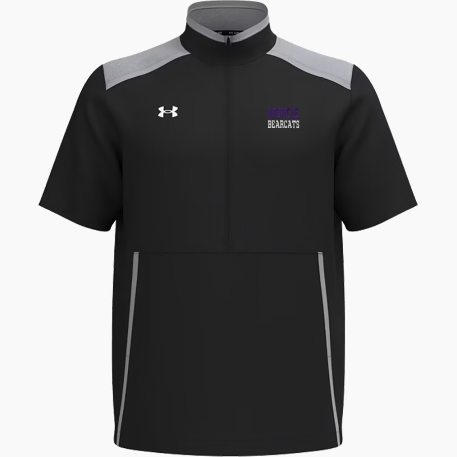 MUNCIE CENTRAL HIGH SCHOOL BEARCATS <span class="pdp-name-mascot">MUNCIE BEARCATS</span> UA Men's Motivate 3.0 Short Sleeve Half-Zip