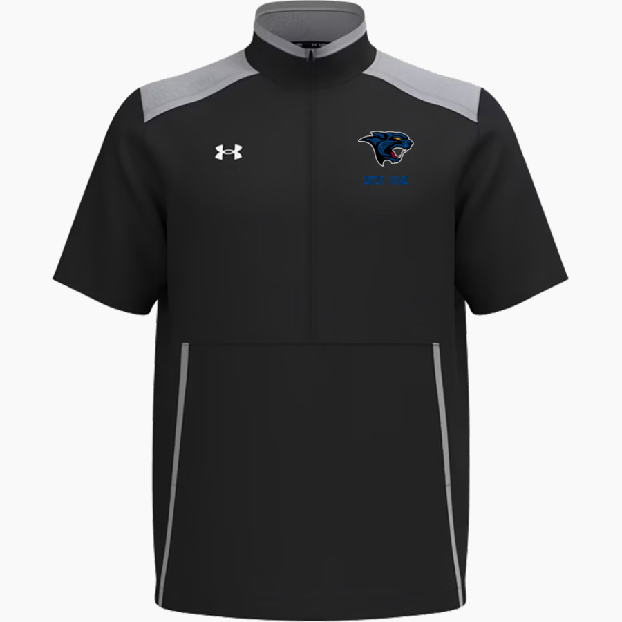 SALE CREEK Panthers Online Store <span class="pdp-name-mascot">SALE CREEK PANTHERS /LADY</span> UA Men's Motivate 3.0 Short Sleeve Half-Zip
