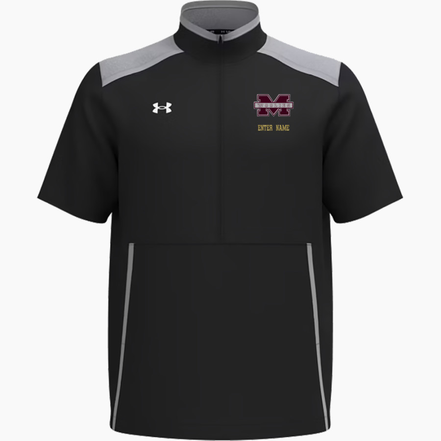 MILLBURY SR HIGH SCHOOL WOOLIES <span class="pdp-name-mascot">MILLBURY MEMORIAL WOOLIES</span> UA Men's Motivate 3.0 Short Sleeve Half-Zip