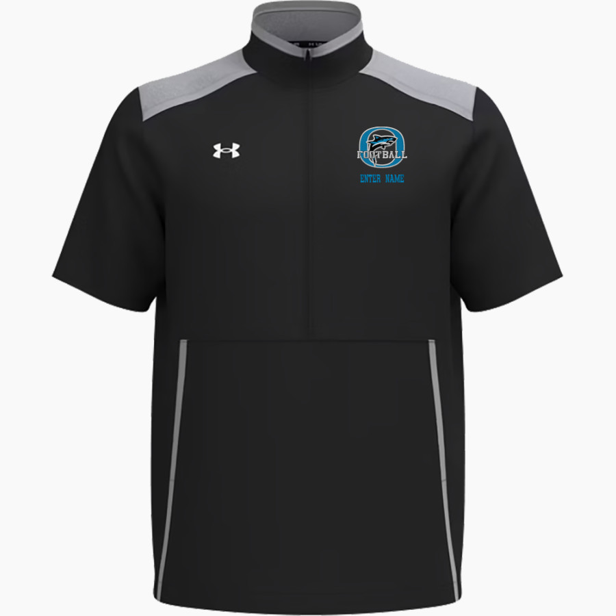 Oceanside Collegiate Academy Landsharks <span class="pdp-name-mascot">Oceanside Collegiate Academy Landsharks</span> UA Men's Motivate 3.0 Short Sleeve Half-Zip