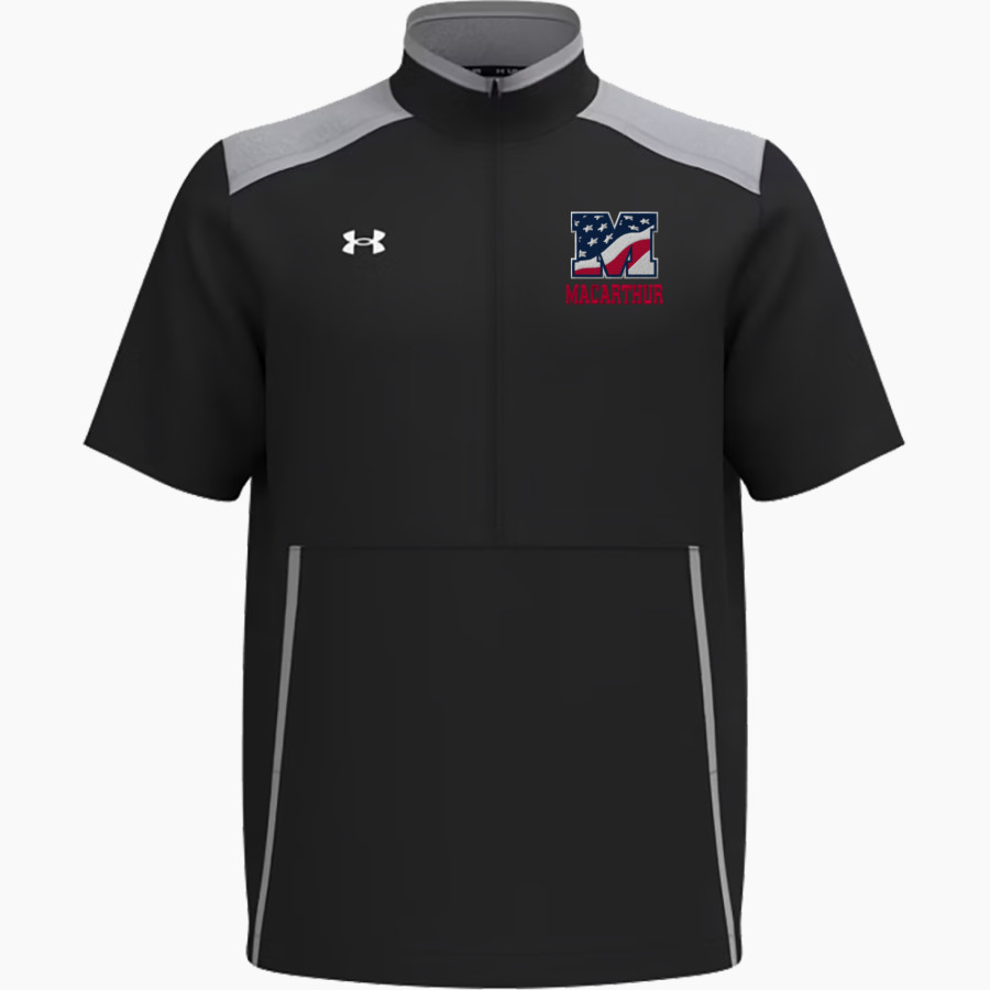 MacArthur Generals <span class="pdp-name-mascot">MACARTHUR HIGH SCHOOL Generals</span> UA Men's Motivate 3.0 Short Sleeve Half-Zip