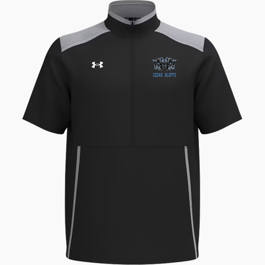 Cedar Bluffs Wildcats <span class="pdp-name-mascot">Cedar Bluffs Wildcats</span> UA Men's Motivate 3.0 Short Sleeve Half-Zip