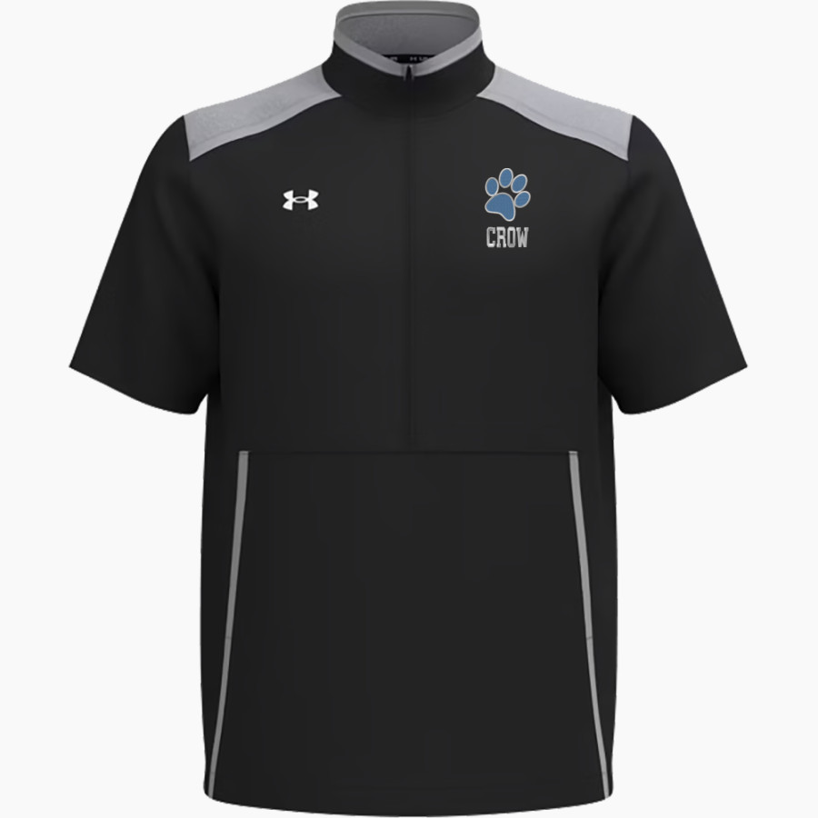 CROW HIGH SCHOOL Cougars Online Store <span class="pdp-name-mascot">CROW COUGARS</span> UA Men's Motivate 3.0 Short Sleeve Half-Zip