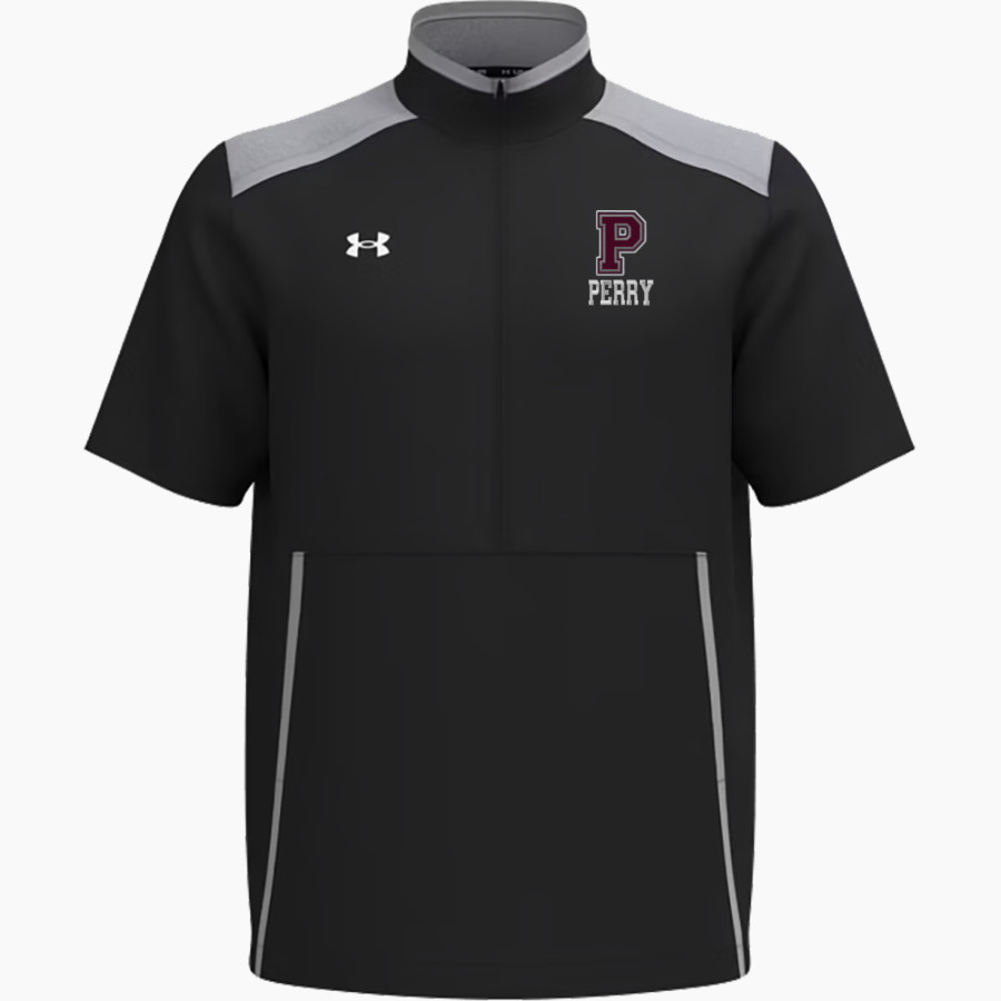PERRY HIGH SCHOOL MAROONS UA Men's Motivate 3.0 Short Sleeve Pullover