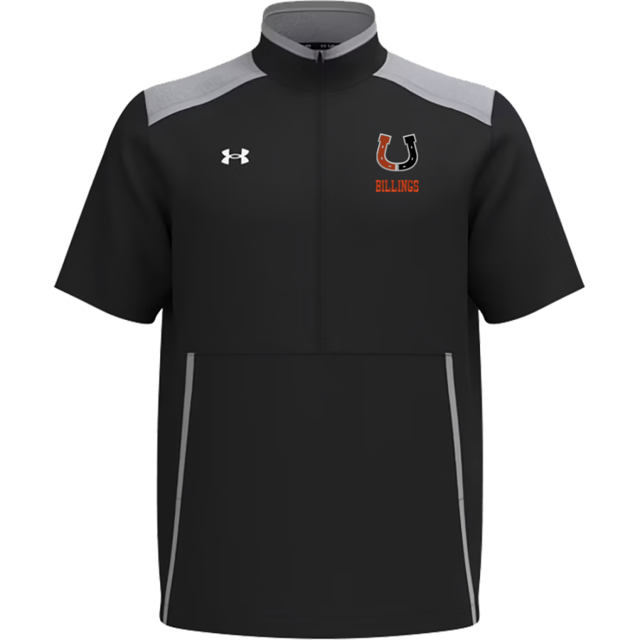 BILLINGS SENIOR HIGH SCHOOL BRONCS <span class="pdp-name-mascot">BILLINGS BRONCS</span> UA Men's Motivate 3.0 Short Sleeve Half-Zip