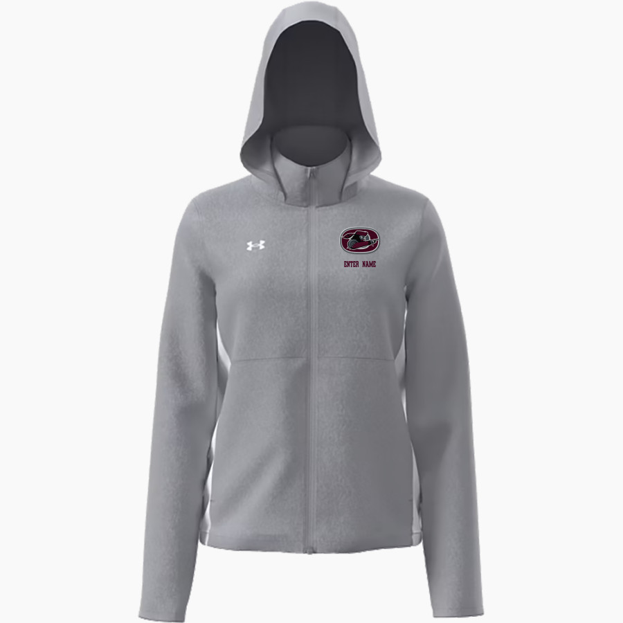 OKOBOJI COMMUNITY SCHOOL PIONEERS <span class="pdp-name-mascot">OKOBOJI COMMUNITY PIONEERS</span> UA Women's Rival Stretch Woven Jacket