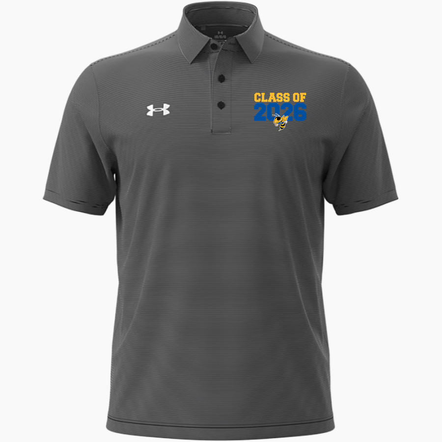 HARRISON COMMUNITY HIGH SCHOOL HORNETS UA Men's Drive Team Stripe Polo