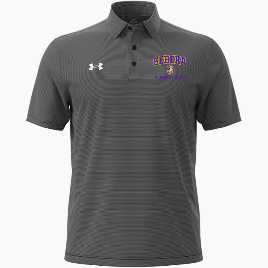 SEBEKA HIGH SCHOOL Trojans Online Store <span class="pdp-name-mascot">SEBEKA TROJANS</span> UA Men's Drive Team Stripe Polo