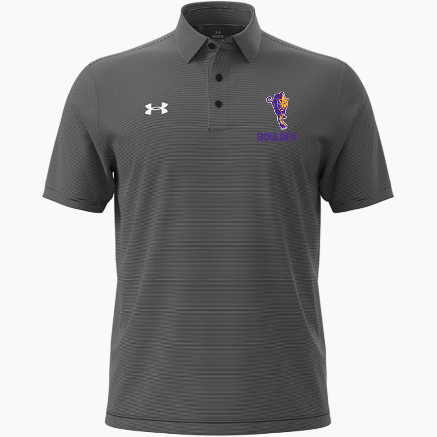 BOULDER HIGH SCHOOL PANTHERS <span class="pdp-name-mascot">BOULDER PANTHERS</span> UA Men's Drive Team Stripe Polo
