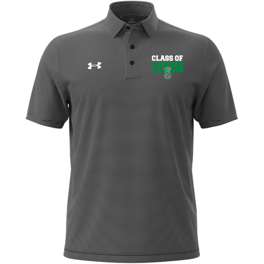 SETON HIGH SCHOOL SAINTS <span class="pdp-name-mascot">SETON SAINTS</span> UA Men's Drive Team Stripe Polo