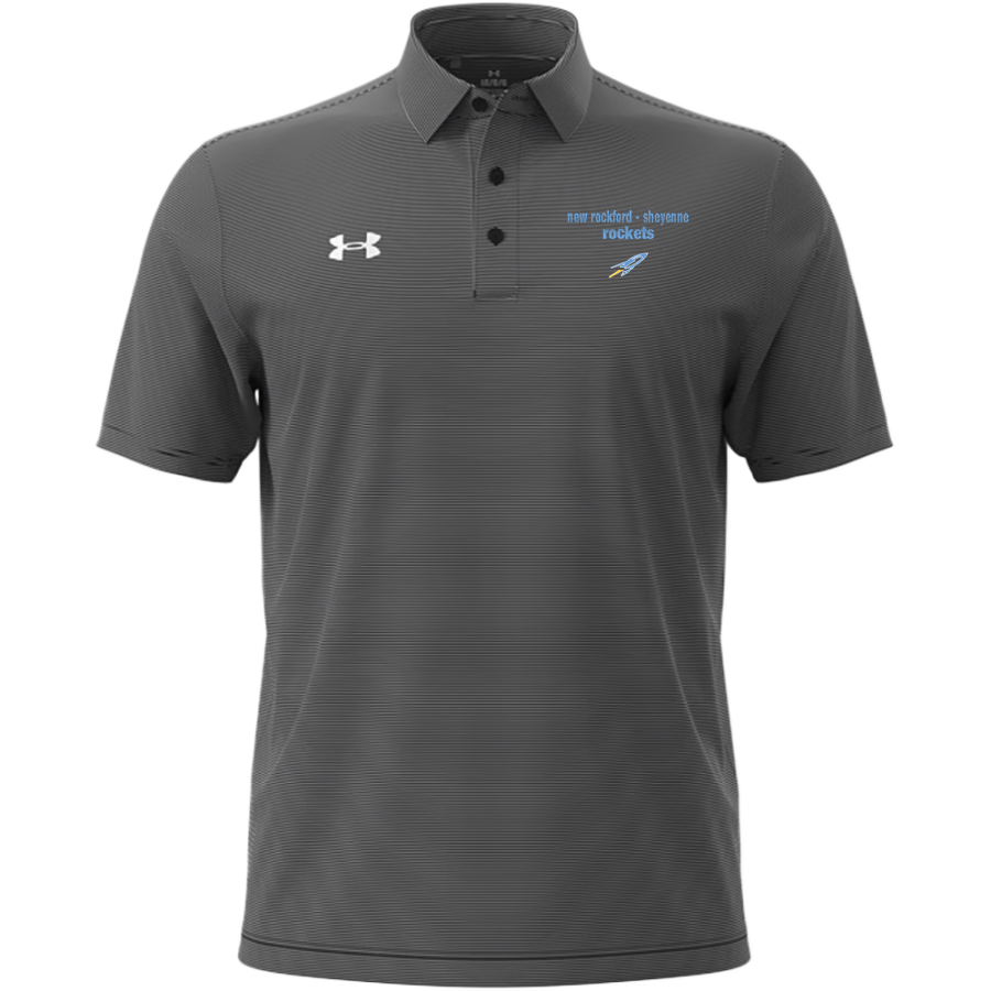 NEW ROCKFORD-SHEYENNE HIGH SCH ROCKETS <span class="pdp-name-mascot">NEW ROCKFORD - SHEYENNE ROCKETS</span> UA Men's Drive Team Stripe Polo