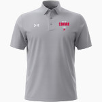CROW HIGH SCHOOL Cougars Online Store <span class="pdp-name-mascot">CROW COUGARS</span> UA Men's Drive Team Stripe Polo Front Thumbnail