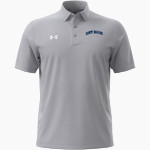 Mount Holyoke Lyons <span class="pdp-name-mascot">Mount Holyoke College Lyons</span> UA Men's Drive Team Stripe Polo Front Thumbnail