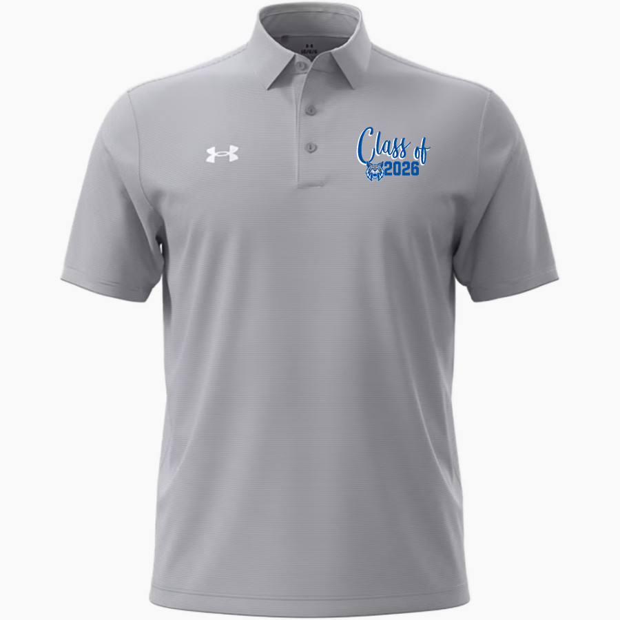 WELCH HIGH SCHOOL WILDCATS <span class="pdp-name-mascot">WELCH WILDCATS</span> UA Men's Drive Team Stripe Polo