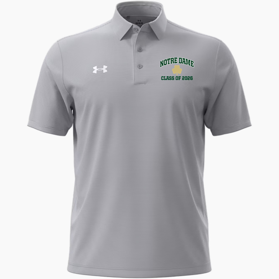 Notre Dame Irish UA Men's Drive Team Stripe Polo