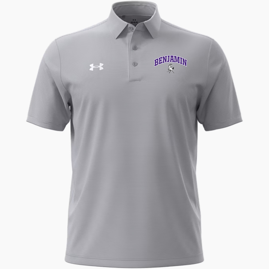 BENJAMIN HIGH SCHOOL MUSTANGS UA Men's Drive Team Stripe Polo