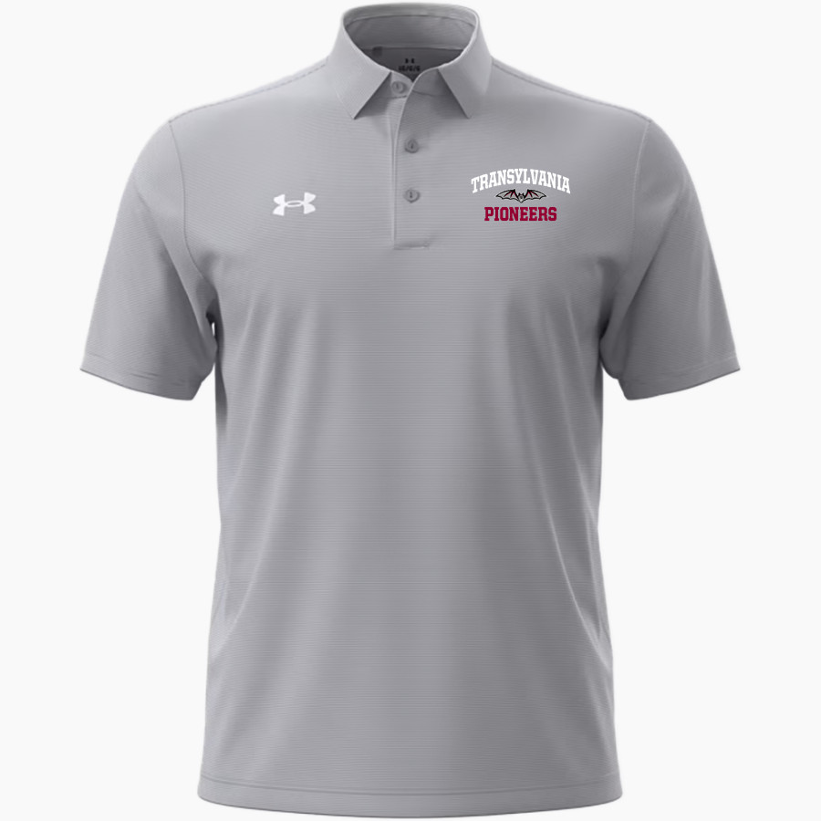 Transylvania University Official Store of the Pioneers UA Men's Drive Team Stripe Polo