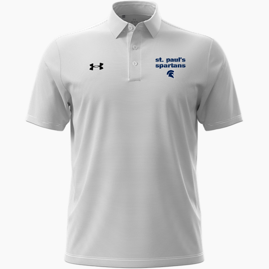 Spartans <span class="pdp-name-mascot">St. Pauls Episcopal Day School Spartans</span> UA Men's Drive Team Stripe Polo