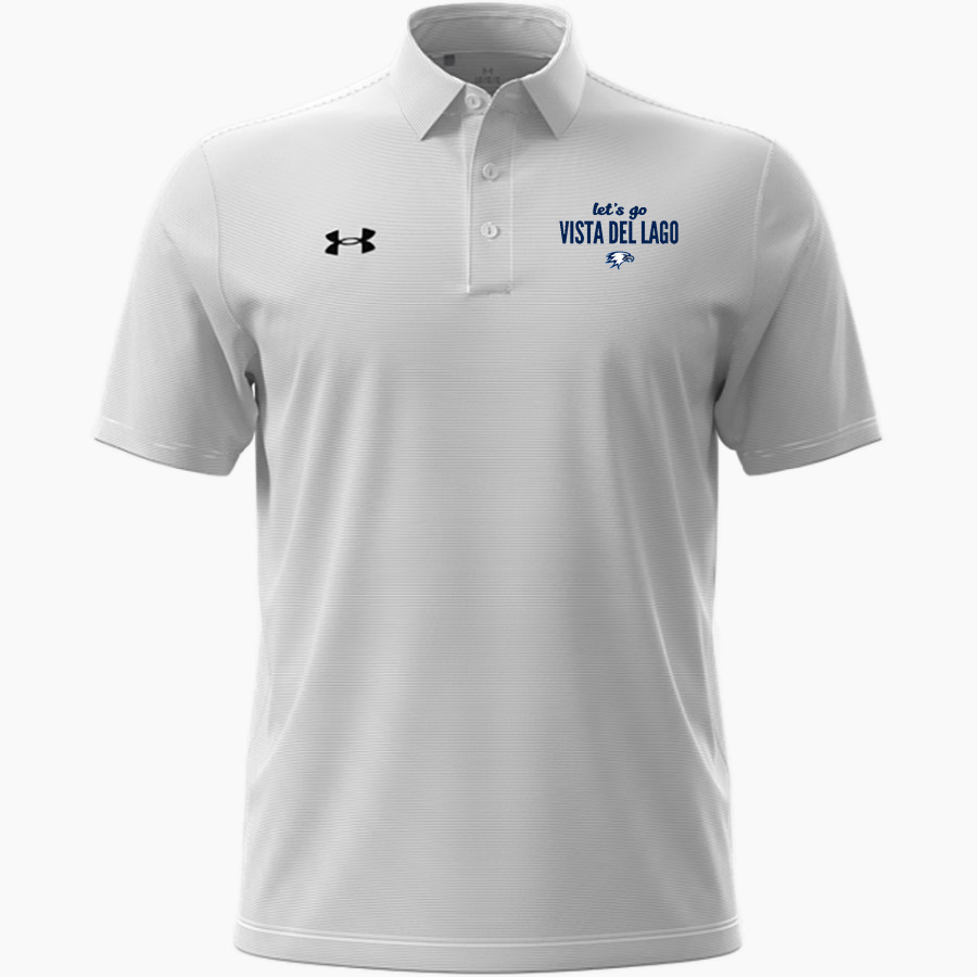 VISTA DEL LAGO HIGH SCHOOL EAGLES UA Men's Drive Team Stripe Polo