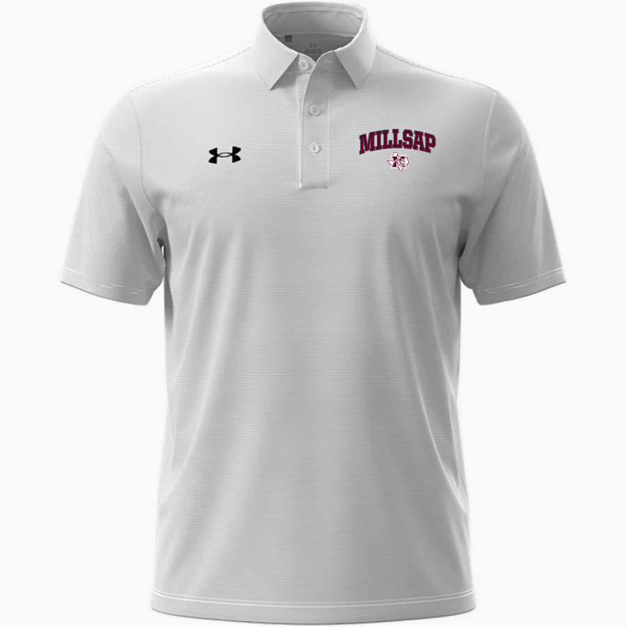 MILLSAP HIGH SCHOOL BULLDOGS <span class="pdp-name-mascot">MILLSAP BULLDOGS</span> UA Men's Drive Team Stripe Polo