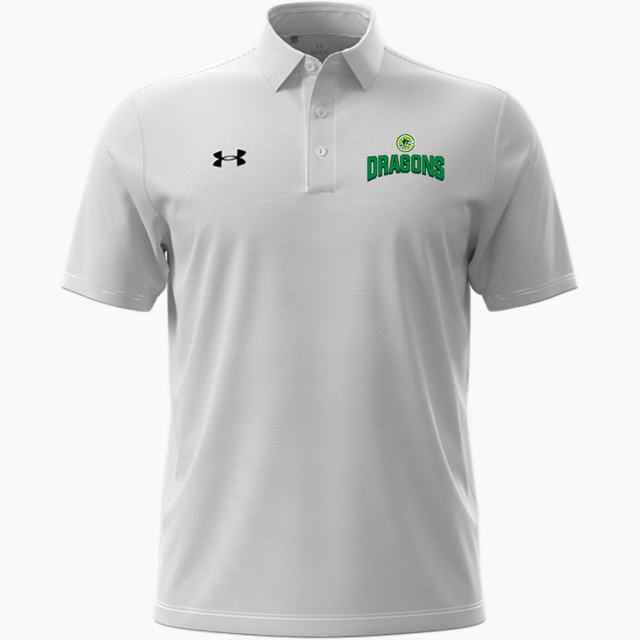 AZ Compass DRAGONS <span class="pdp-name-mascot">Compass Prep DRAGONS</span> UA Men's Drive Team Stripe Polo