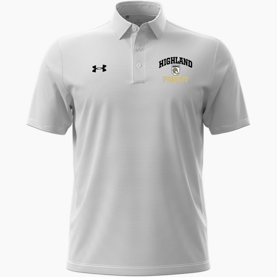 HIGHLAND HIGH SCHOOL RAMS <span class="pdp-name-mascot">HIGHLAND RAMS</span> UA Men's Drive Team Stripe Polo