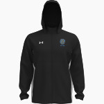 BATH HIGH SCHOOL WILDCATS UA Men's Rival Stretch Woven Full-Zip Jacket Front Thumbnail