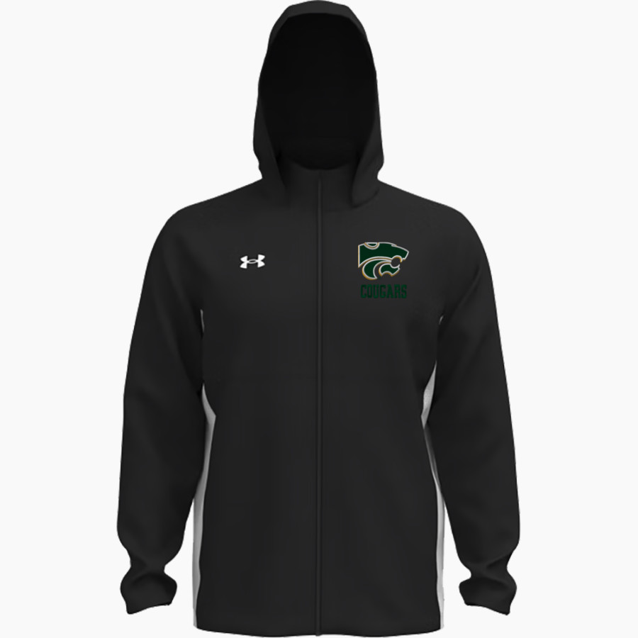 JOHN F KENNEDY HIGH SCHOOL COUGARS <span class="pdp-name-mascot">JOHN F KENNEDY COUGARS</span> UA Men's Rival Stretch Woven Full-Zip Jacket