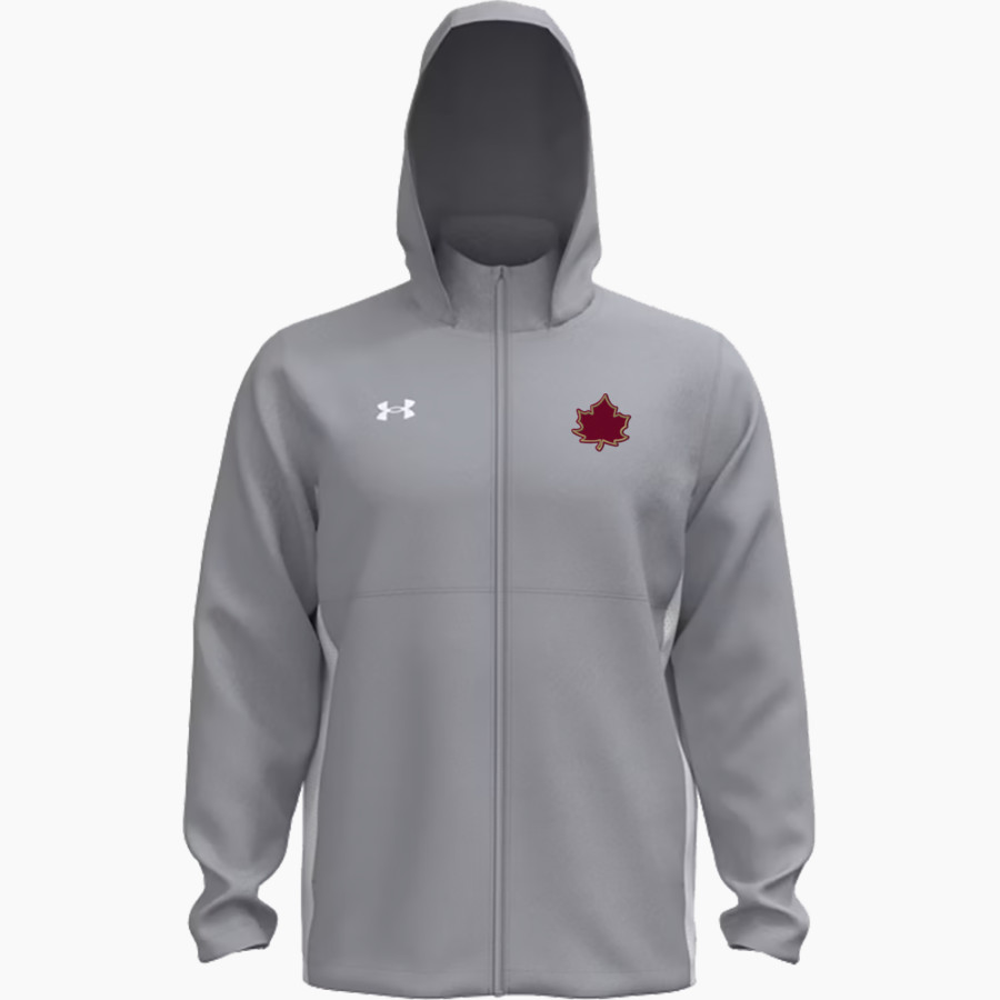 Maple Grove Crimson <span class="pdp-name-mascot">Maple Grove Crimson</span> UA Men's Rival Stretch Woven Full-Zip Jacket