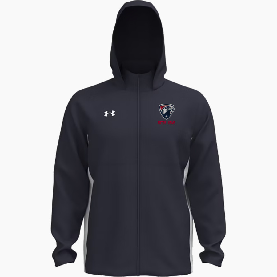 Milton Eagles <span class="pdp-name-mascot">Milton Eagles</span> UA Men's Rival Stretch Woven Full-Zip Jacket