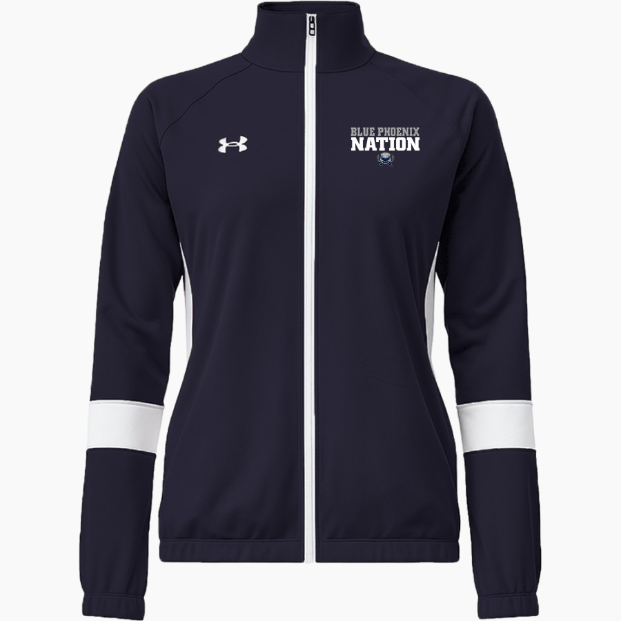 STEM Innovation Academy of the Oranges we rise together <span class="pdp-name-mascot">STEM Phoenix</span> UA Women's Team Knit Full-Zip