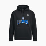 LUSTRE CHRISTIAN HIGH SCHOOL LIONS <span class="pdp-name-mascot">LUSTRE CHRISTIAN LIONS</span> UA Mens Armour Fleece Pro Hoodie Front Thumbnail