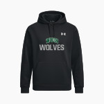 Woods Charter Wolves UA Men's Armour Fleece Pro Hoodie Front Thumbnail