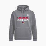 JOHANNESBURG-LEWISTON HIGH SCH CARDINALS <span class="pdp-name-mascot">JOHANNESBURG - LEWISTON CARDINALS</span> UA Men's Armour Fleece Pro Hoodie Front Thumbnail