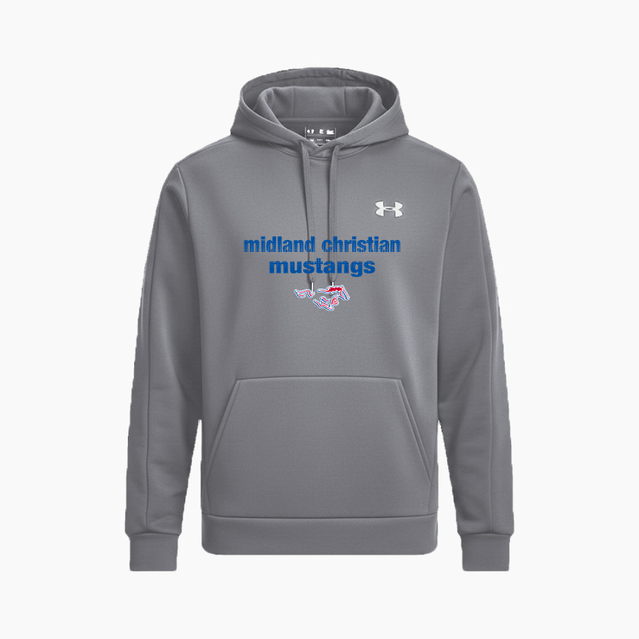 MIDLAND CHRISTIAN SCHOOL MUSTANGS <span class="pdp-name-mascot">MIDLAND MUSTANGS</span> UA Mens Armour Fleece Pro Hoodie