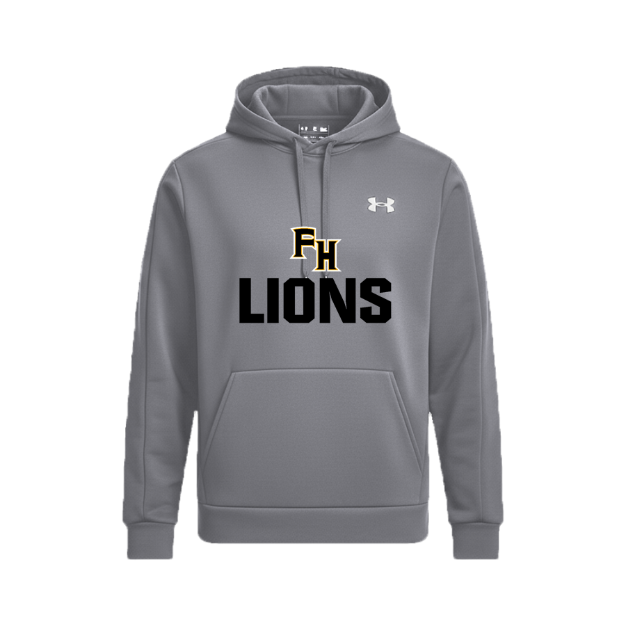 FRANK HUGHES HIGH SCHOOL LIONS <span class="pdp-name-mascot">FRANK HUGHES LIONS</span> UA Mens Armour Fleece Pro Hoodie