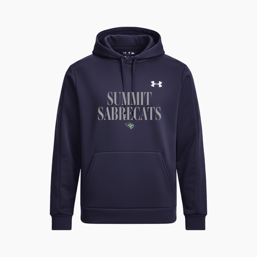Summit Sabrecats <span class="pdp-name-mascot">Summit School Sabrecats</span> UA Mens Armour Fleece Pro Hoodie
