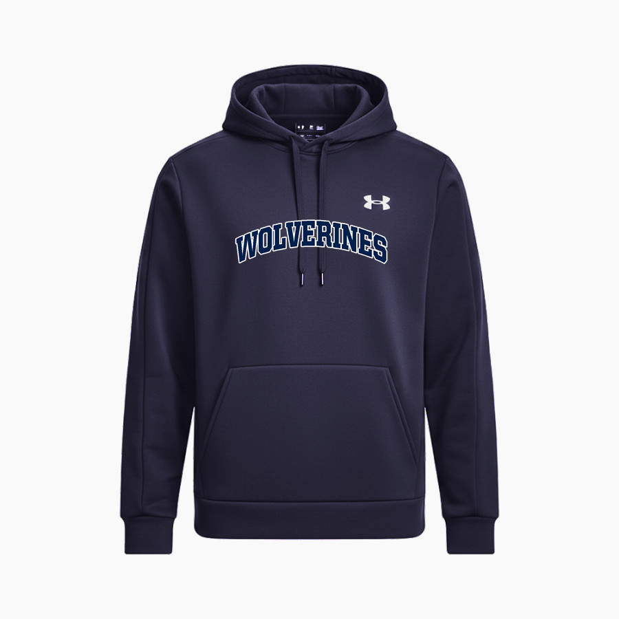 Wesley Wolverines <span class="pdp-name-mascot">Wesley Wolverines</span> UA Men's Armour Fleece Pro Hoodie