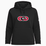 CLARION-GOLDFIELD-DOWS HIGH SCHOOL COWBOYS <span class="pdp-name-mascot">CLARION - GOLDFIELD COWBOYS</span> UA Women's Armour Fleece Pro Hoodie Front Thumbnail