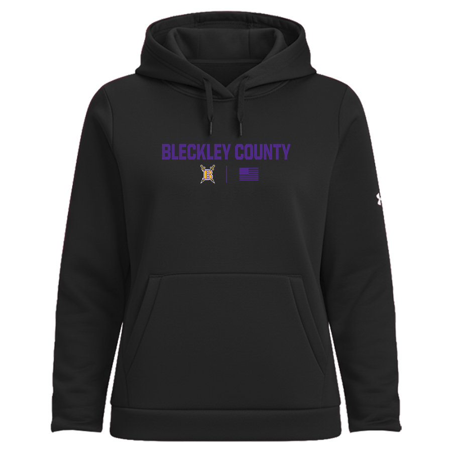 BLECKLEY COUNTY HIGH SCHOOL ROYALS <span class="pdp-name-mascot">BLECKLEY COUNTY ROYALS</span> UA Women's Armour Fleece Pro Hoodie