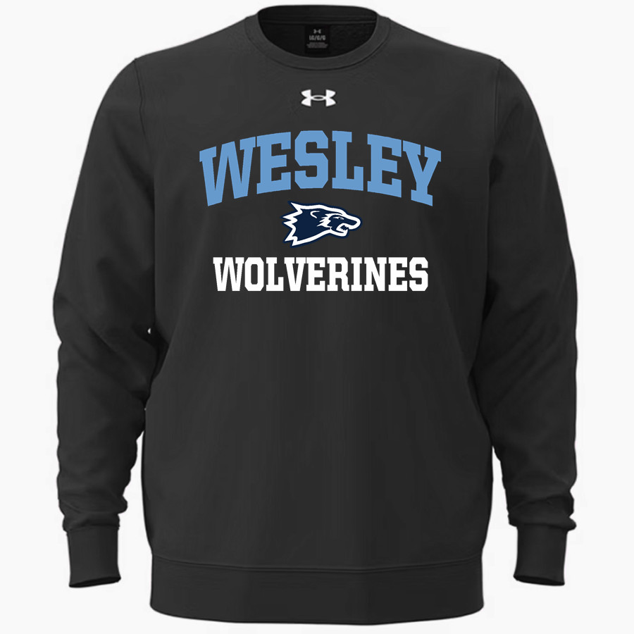 Wesley Wolverines <span class="pdp-name-mascot">Wesley Wolverines</span> UA Men's Icon Fleece Crew