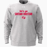 SANTIAM CHRISTIAN HIGH SCHOOL EAGLES UA Men's Icon Fleece Crew Front Thumbnail