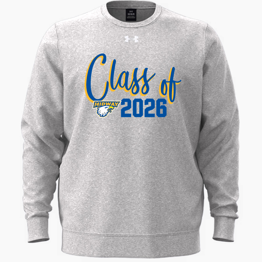 Midway Eagles Online Store <span class="pdp-name-mascot">Midway University Eagles</span> UA Men's Icon Fleece Crew