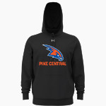 PIKE CENTRAL HIGH SCHOOL HAWKS UA Men's Team Icon Fleece Hoodie Front Thumbnail