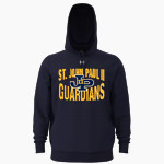 St. JOHN PAUL II CATHOLIC GUARDIANS ONLINE STORE <span class="pdp-name-mascot">JOHN PAUL II GUARDIANS</span> UA Mens Team Icon Fleece Hoodie Front Thumbnail