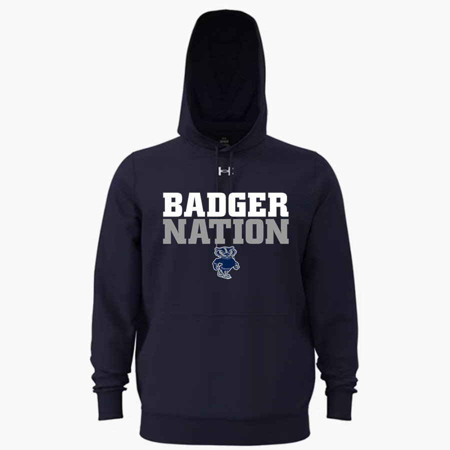 BONNERS FERRY HIGH SCHOOL BADGERS <span class="pdp-name-mascot">BONNERS FERRY BADGERS</span> UA Mens Team Icon Fleece Hoodie