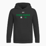 Risen Church <span class="pdp-name-mascot">Risen Church</span> UA Youth Icon Fleece Hoodie Front Thumbnail